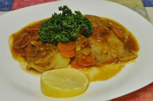 Rybí ragů Psari Plaki  – Snadné recept z Řecko kuchyně, hotový za 30 - 45 minut